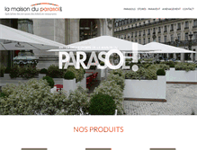 Tablet Screenshot of la-maison-du-parasol-pro.com